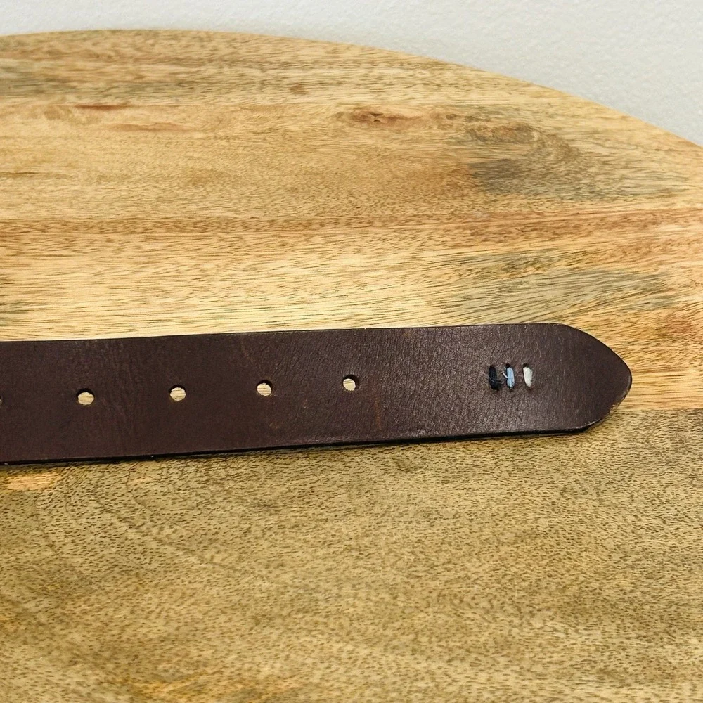 Tommy Bahama XL 42-44 Brown Leather Dress Belt Men's 1.25